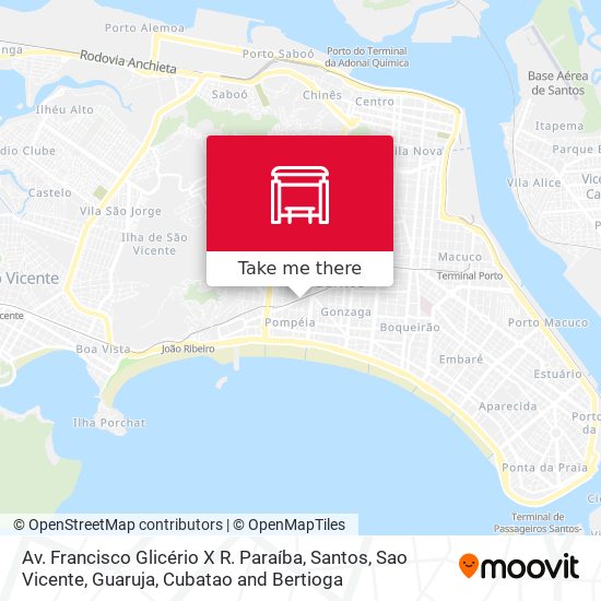 Av. Francisco Glicério X R. Paraíba map