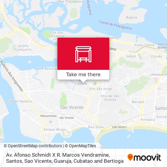 Av. Afonso Schmidt X R. Marcos Vendramine map