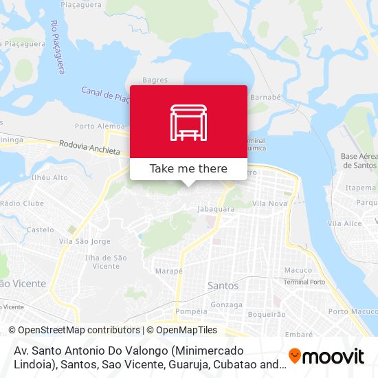 Av. Santo Antonio Do Valongo (Minimercado Lindoia) map