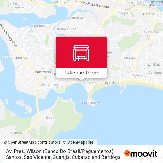 Av. Pres. Wilson (Banco Do Brasil / Paguemenos) map