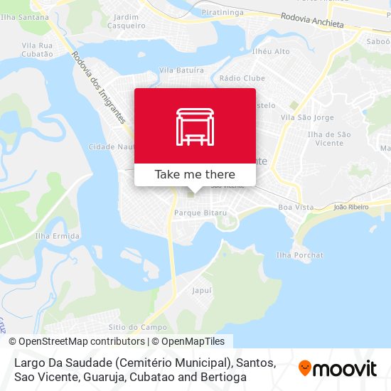 Mapa Largo Da Saudade (Cemitério Municipal)