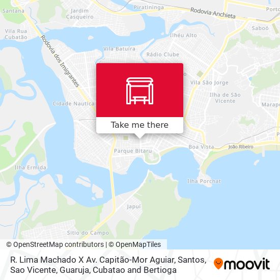 Mapa R. Lima Machado X Av. Capitão-Mor Aguiar