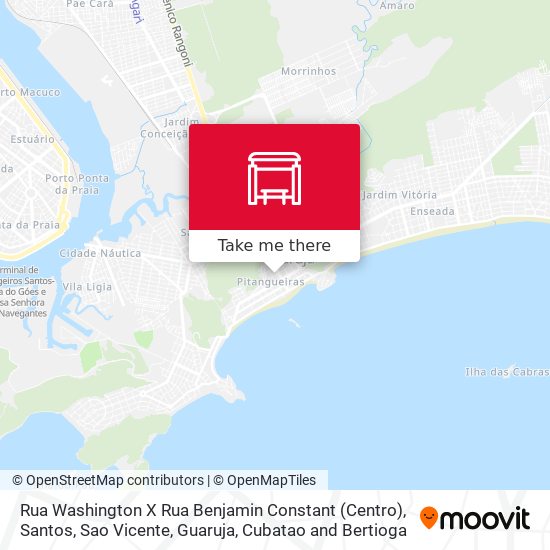 Mapa Rua Washington X Rua Benjamin Constant (Centro)