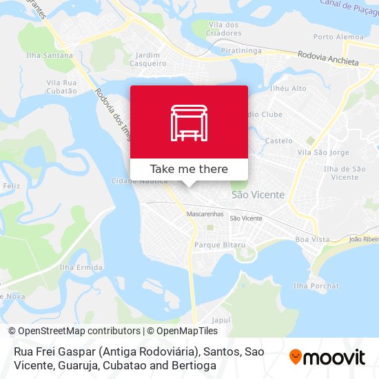 Rua Frei Gaspar (Antiga Rodoviária) map