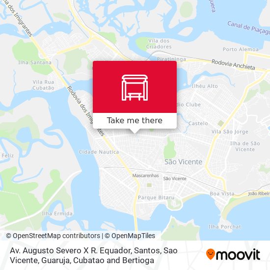 Av. Augusto Severo X R. Equador map