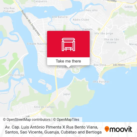 Av. Cap. Luís Antônio Pimenta X Rua Bento Viana map