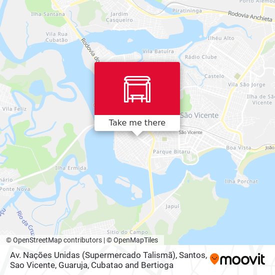 Mapa Av. Nações Unidas (Supermercado Talismã)