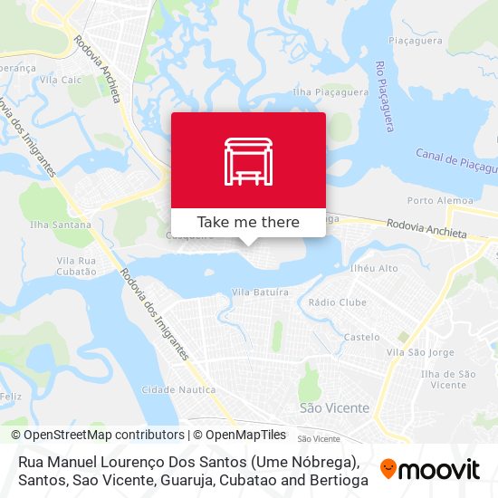 Rua Manuel Lourenço Dos Santos (Ume Nóbrega) map