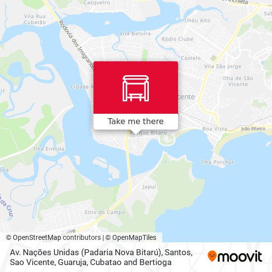 Av. Nações Unidas (Padaria Nova Bitarú) map