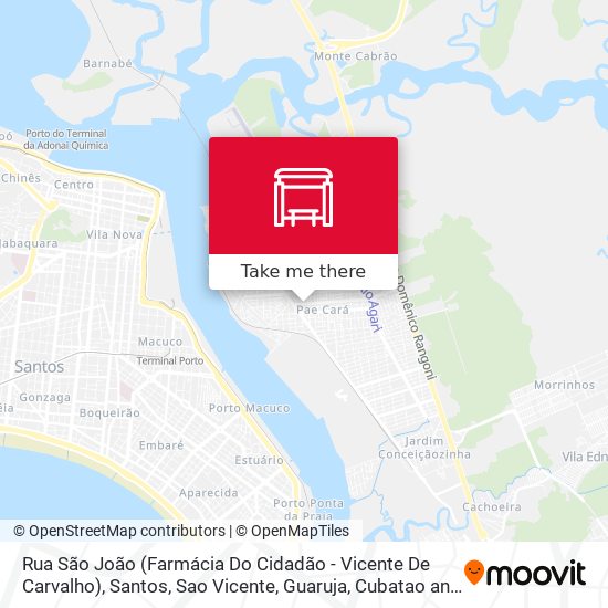 Rua São João (Farmácia Do Cidadão - Vicente De Carvalho) map