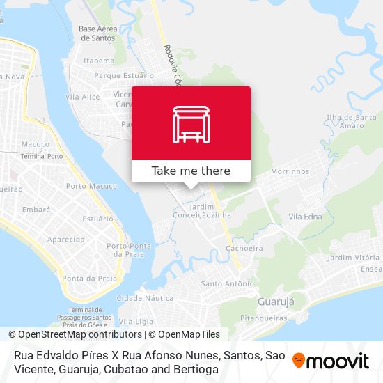 Mapa Rua Edvaldo Píres X Rua Afonso Nunes