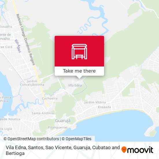 Vila Edna map