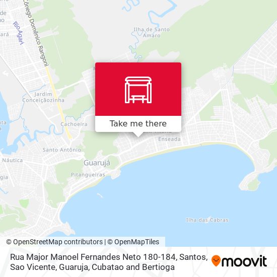 Mapa Rua Major Manoel Fernandes Neto 180-184