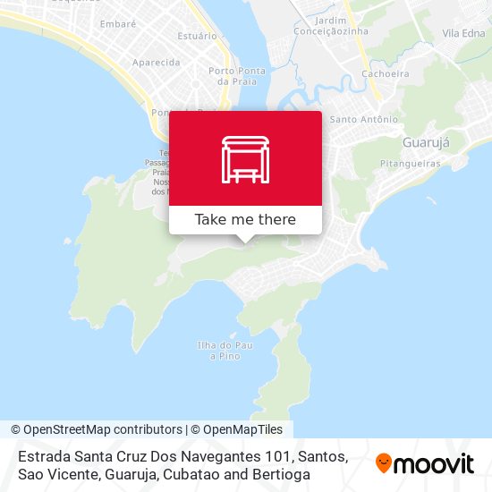 Estrada Santa Cruz Dos Navegantes 101 map