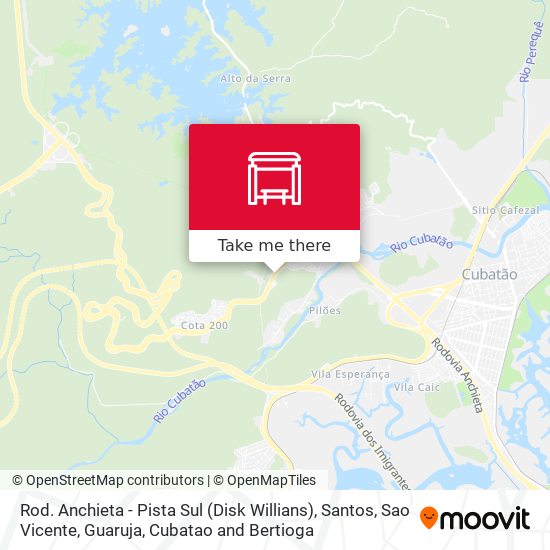 Rod. Anchieta - Pista Sul (Disk Willians) map