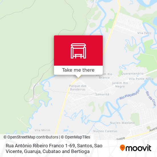 Rua Antônio Ribeiro Franco 1-69 map