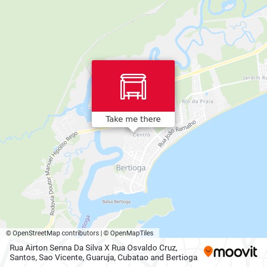 Mapa Rua Airton Senna Da Silva X Rua Osvaldo Cruz