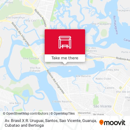 Av. Brasil X R. Uruguai map