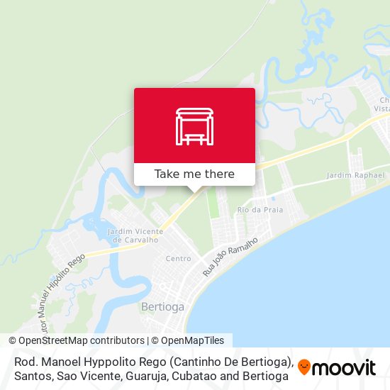 Rod. Manoel Hyppolito Rego (Cantinho De Bertioga) map