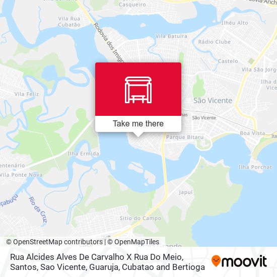 Rua Alcides Alves De Carvalho X Rua Do Meio map