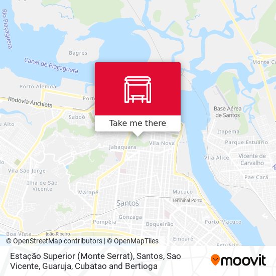 Estação Superior (Monte Serrat) map