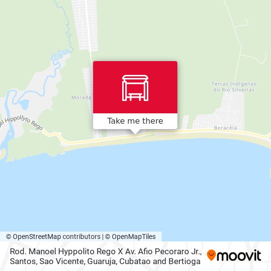 Mapa Rod. Manoel Hyppolito Rego X Av. Afio Pecoraro Jr.