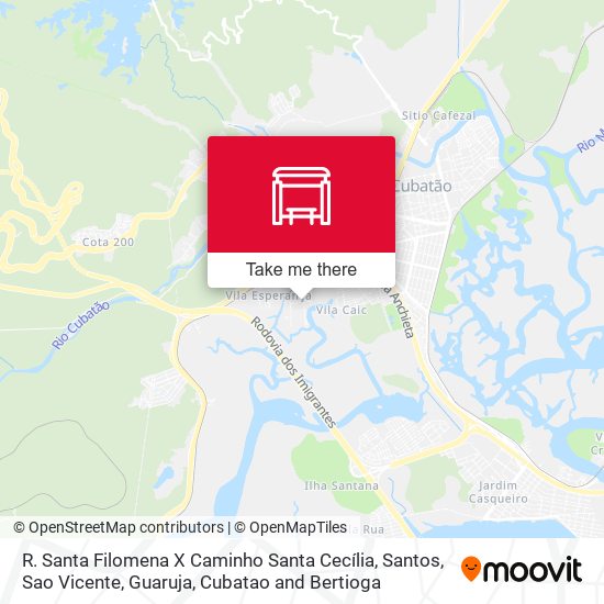 R. Santa Filomena X Caminho Santa Cecília map