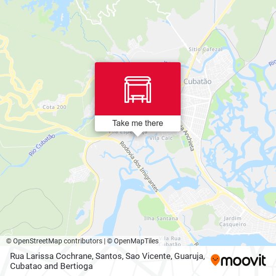 Rua Larissa Cochrane map