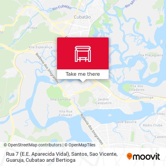 Rua 7 (E.E. Aparecida Vidal) map
