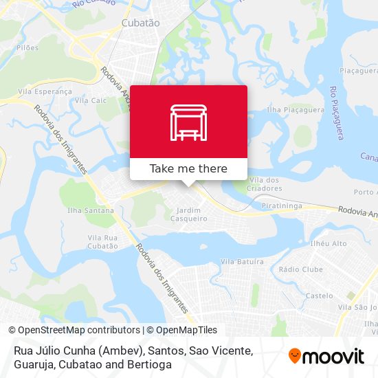 Rua Júlio Cunha (Ambev) map