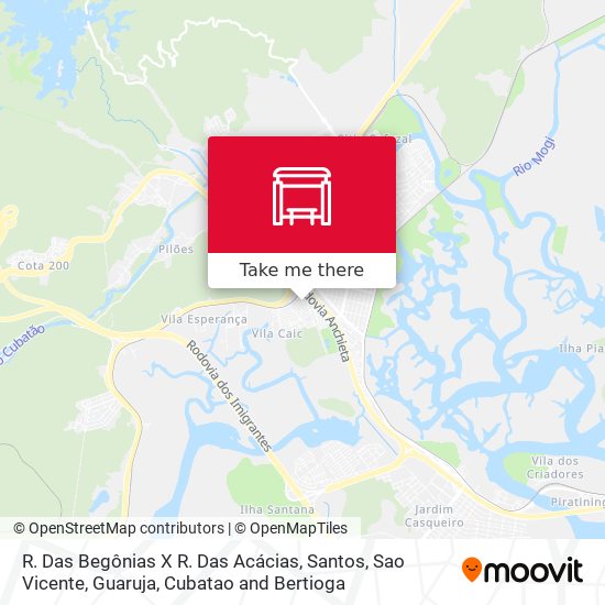 R. Das Begônias X R. Das Acácias map