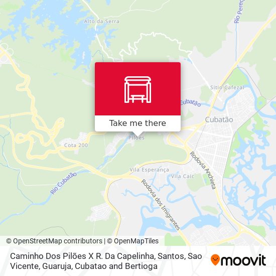 Caminho Dos Pilões X R. Da Capelinha map