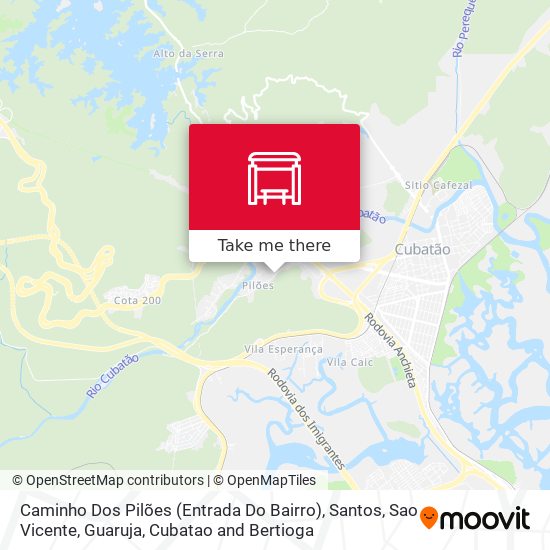 Caminho Dos Pilões (Entrada Do Bairro) map