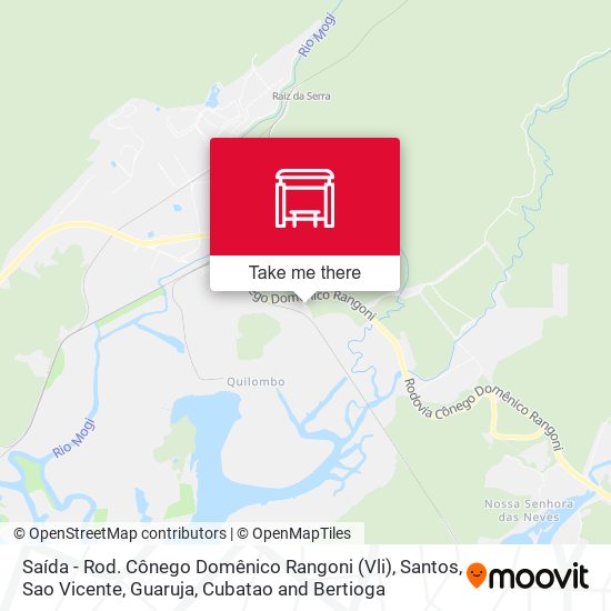 Saída - Rod. Cônego Domênico Rangoni (Vli) map