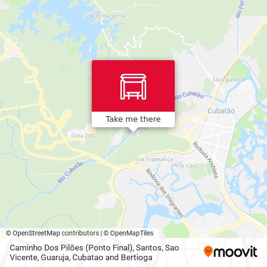 Caminho Dos Pilões (Ponto Final) map
