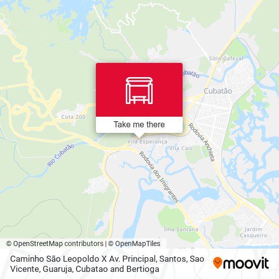 Caminho São Leopoldo X Av. Principal map