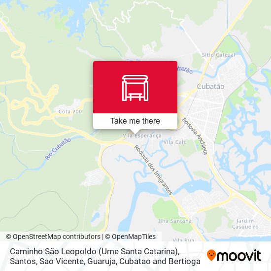 Caminho São Leopoldo (Ume Santa Catarina) map