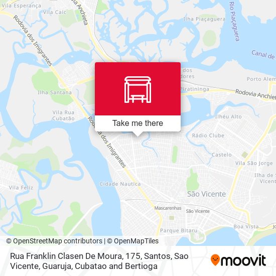 Rua Franklin Clasen De Moura, 175 map