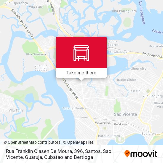 Rua Franklin Clasen De Moura, 396 map