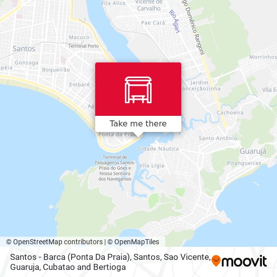 Santos - Barca (Ponta Da Praia) map