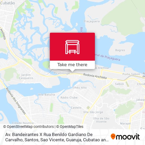 Av. Bandeirantes X Rua Benildo Gardiano De Carvalho map