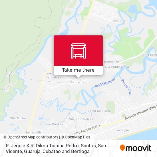 R. Jequié X R. Dilma Taipina Pedro map