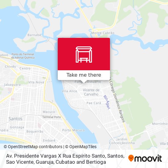 Av. Presidente Vargas X Rua Espírito Santo map