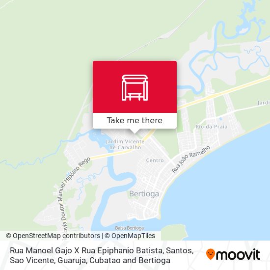 Mapa Rua Manoel Gajo X Rua Epiphanio Batista