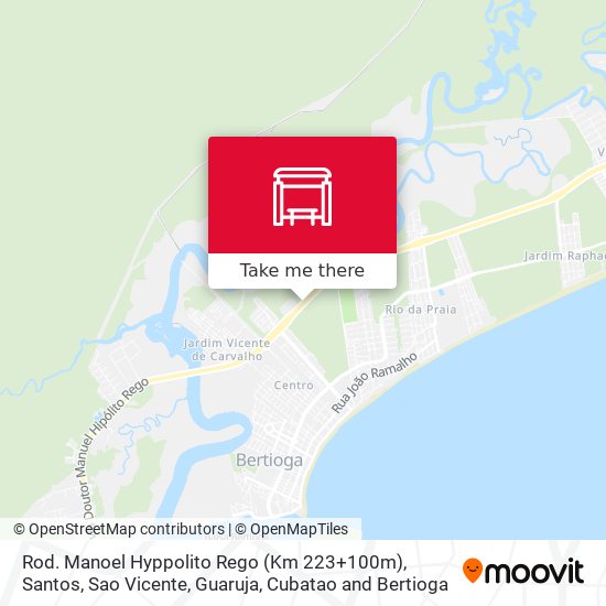 Rod. Manoel Hyppolito Rego (Km 223+100m) map