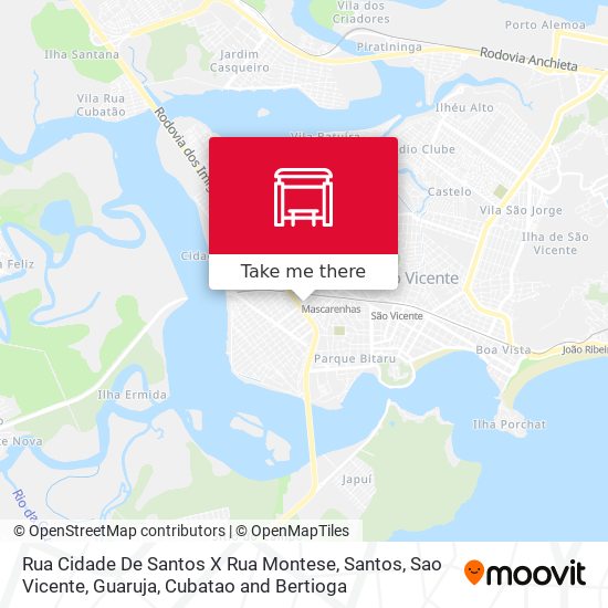 Rua Cidade De Santos X Rua Montese map