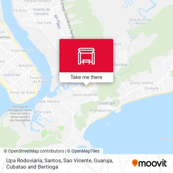Upa Rodoviária map