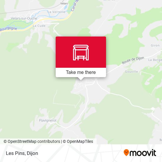 Les Pins map