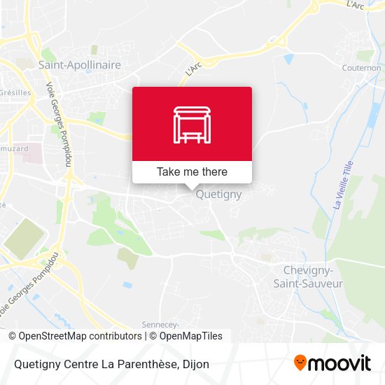 Quetigny Centre La Parenthèse map