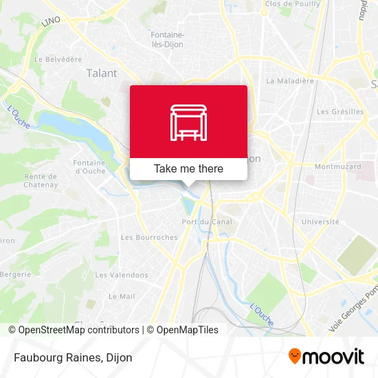 Faubourg Raines map